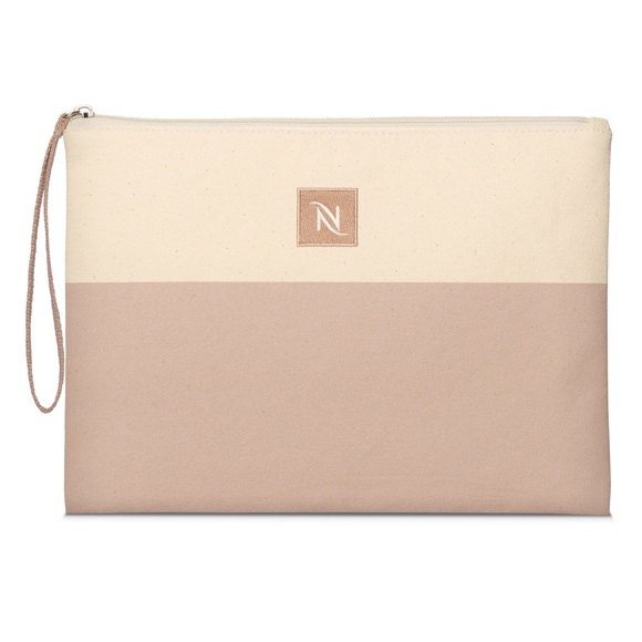 Nespresso Handbags - Nespresso - Cotton Zippered Beach Pouch